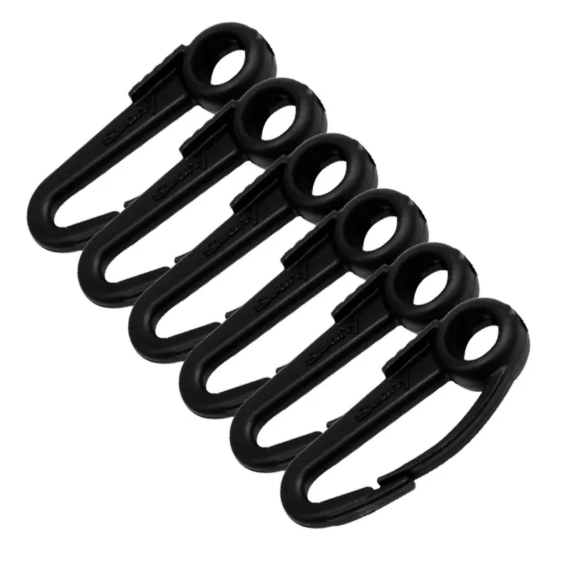 Scotty Nylon Snap Hook Black 6-Pack Final Sale