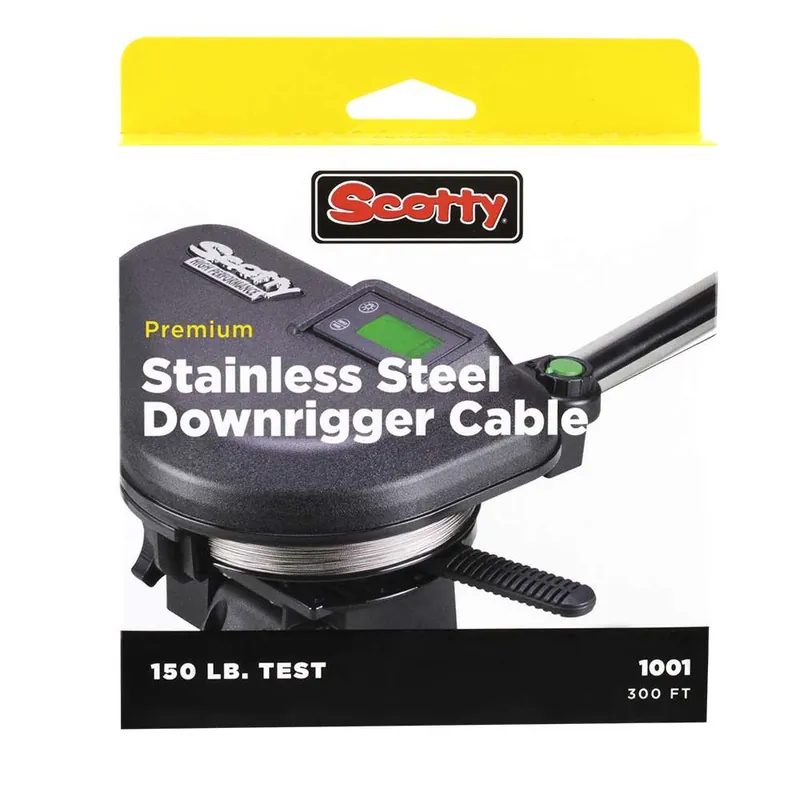 Popular Scotty 2401K High-Performance SS Downrigger Cable - 300'