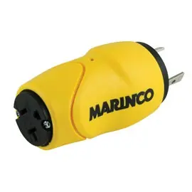 Marinco Straight Adapter, 30A 125V Male To 15A 125V Female New Arrival