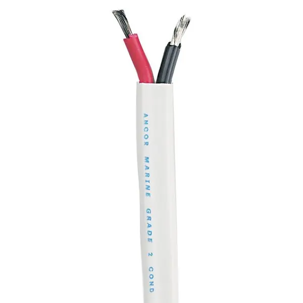 Ancor Duplex Cable 12/2 AWG (Black/Red) White Flat - Per Foot Shop Now