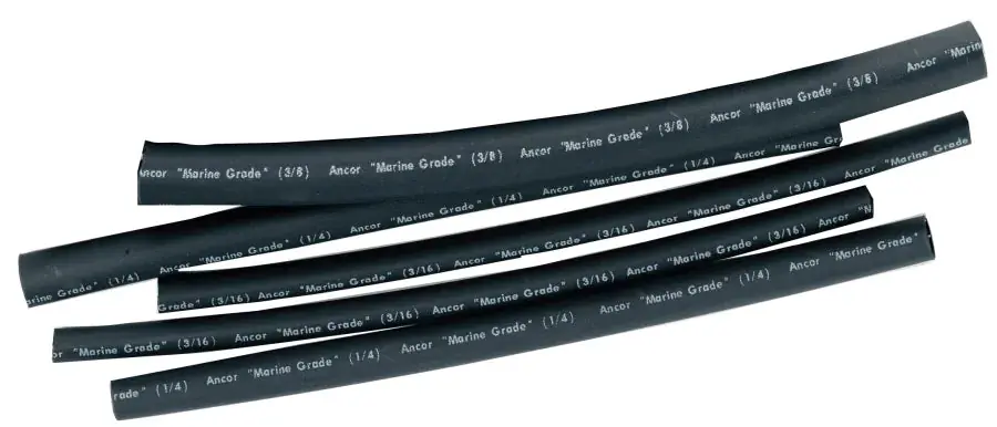 Ancor Heat Shrink Tubing (ALT) Black 1/2" x 3" - 3 Pack Premium
