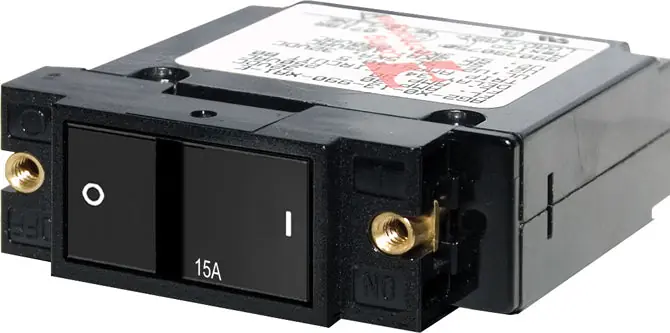 Modern BSS A-Series Flat Rocker Breaker - Single Pole 15A