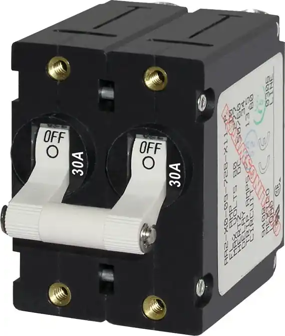 BSS A-Series Toggle Breaker White - Double Pole 30A Today Only