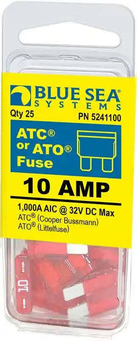 Direct From Factory BSS ATO/ATC Fuse - 10A (25/PK)