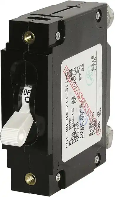 Fast Shipping BSS C-Series White Toggle Circuit Breaker - Single Pole 50 Amp