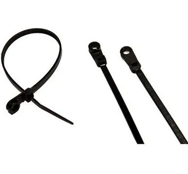 Time-Limited Cable Tie 11in x 50LB UV Blk (100) PK. W/EYE