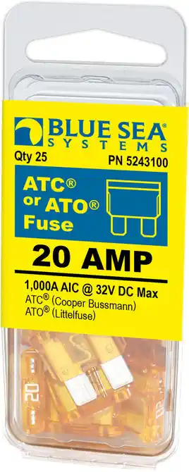 BSSATO/ATC Fuse - 20A (25/PK) Fresh Stock