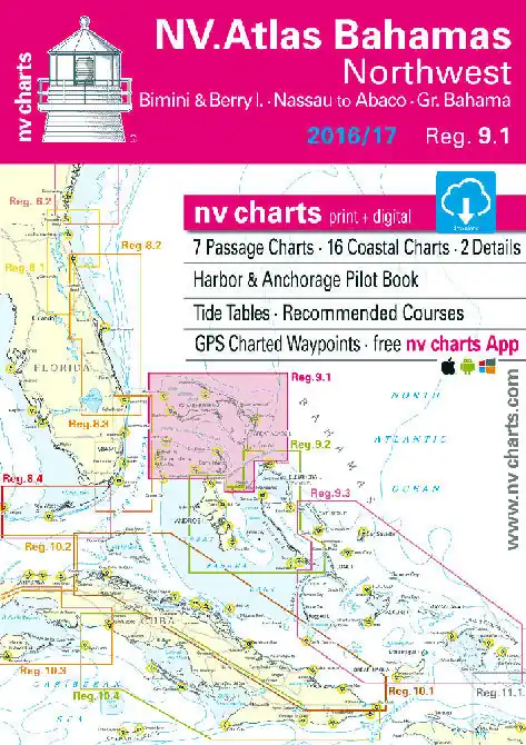NV Charts 9.1, Bahamas North West, Bimini & Berry Islands, Nassau to A Fan Favorite
