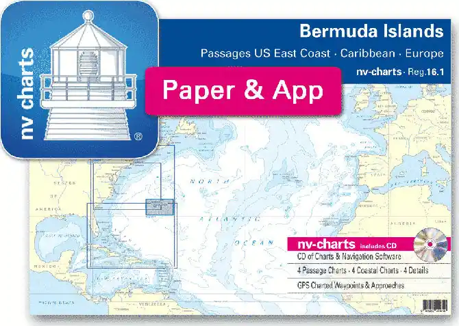 Save Now NV Charts 16.1 Bermuda Islands Combipack w/CD
