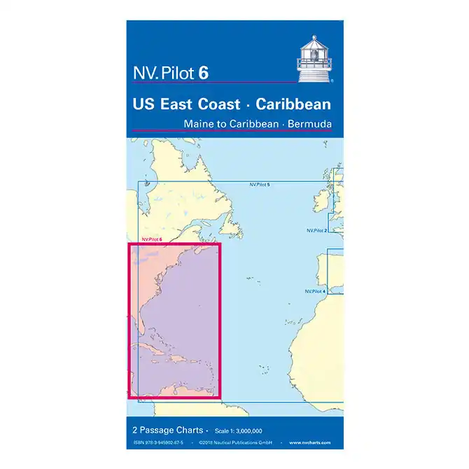 Trusted Brand NV Charts NV.Pilot 6, US East Coast - Caribbean