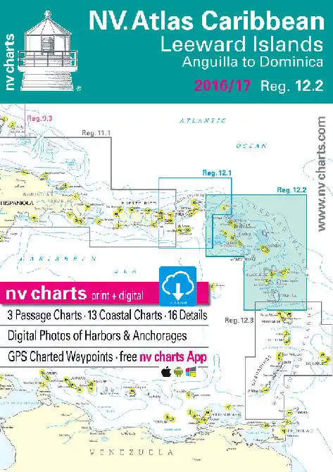 One Day Deal NV Charts 12.2, Leeward Islands, Anguilla to Dominica