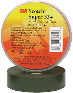 3M Marine, 33+ Electrical Tape 3/4 X 66, 06132 Trusted Brand
