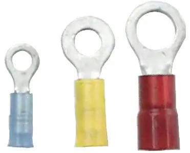 Get Yours Ancor, Nylon Insulated Ring Terminal, Nyl 16-14 #8 25/Pk, 210212