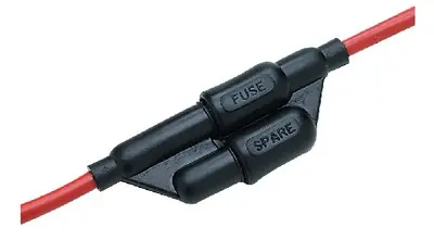 Premium Seachoice, 10 Amp Watertight Fuse Holder w/Spare Fuse Compartment, 12701
