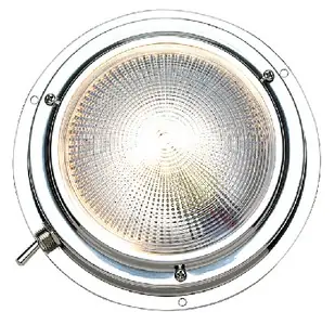 Modern Seachoice, Red/White Dome Light - 5, 06651