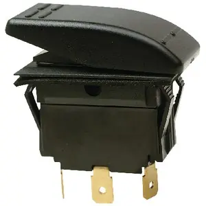 Seachoice, Rock Switch On-Off-On Dpdt Black, 10841 Crafted